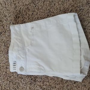 White Jean Shorts